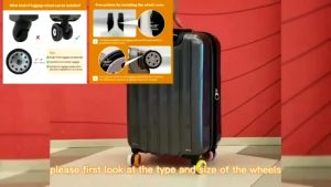 แรงเสียดทาน ฝาครอบป้องกันล้อกระเป๋าเดินทาง 8 ชิ้น ปลอกหุ้มล้อกระเป๋าเดินทาง แบบซิลิโคน ลดเสียงรบกวน 8PCS ป้องกัน