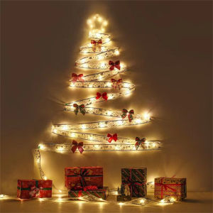 2/5/10M LED Ribbon Fairy Lights Christmas Decoration Christmas Tree Ornaments for Home DIY Bows Lights String Navidad New Year