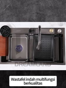 Kitchen Sink Bak Cuci Piring Stainless Warna Hitam /Bak cuci piring sink Modern Kitchen Sink