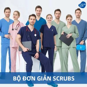 Bestin Nhanh Khô Phẫu Thuật Tẩy Tế Bào Chết Bộ Dành Cho Nữ Cổ Chữ V Polyester Spandex Đồng Phục Y Tế ICU Điều Dưỡng Nha Sĩ Thú Y Quần Áo Bảo Hộ Lao Động