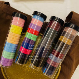 Dây Chun Cao Su Bi 20 Sợi Mẫu Mới Dây Buộc Tóc Bền Đàn Hồi Cao Dây Buộc Tóc Cơ Bản Đuôi Ngựa Khí Chất Nổi Tiếng Trên Mạng