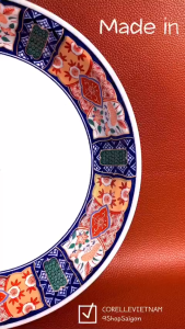 [Hàng Hiếm Japan 100% New] 01 Chiếc Dĩa Sâu Lòng Phong Cách Imari Hoàng Gia 23.5cm
