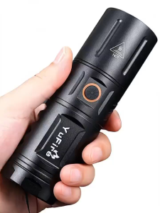 Đèn Pin Cầm Tay Siêu Sáng T40 - 5 Chế Độ Chiếu Sáng Zoom Xa Gần Pin Tích Hợp Sạc Type-C Tiện Lợi