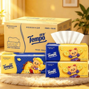 Tempo | Affordable Home Pack Tissues Dinner Napkins and Facial Towels