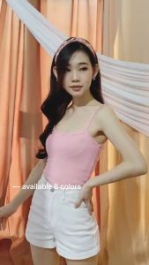 17.wear Baju Tanktop Wanita Dewasa IMPORT REAL PICT Baju Tanktop Wanita Korea Dotise Dakota Rib Fit to XL - Bahan Silk Cotton Import, Lingkar Dada 100 cm, Panjang Baju 60 cm, Nyaman, Cocok untuk Berbagai Acara (COD/Bayar di Tempat)