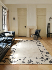 SAIBOSI | Beautiful French Vintage Luxurious Wool Carpet