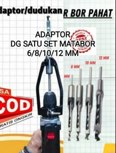 adaptor bor full set lengkap