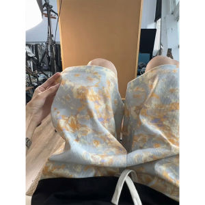 Quần Short in Họa Tiết Nhuộm Màu Cho Nam Mùa Hè Mỏng Quần Đi Biển Quần Dài Năm Điểm Phong Cách Đường Phố Mỹ Quần Dài Thường Ngày
