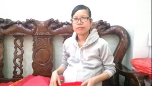 [HCM]Liễn nhung đỏ trang trí nhà cửa-Liễn nhung trang trí ngày Tết-khổ 25x55cm
