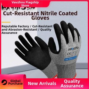 QUEZHOU | EN388 Cut Resistant Waterproof Nitrile Gloves