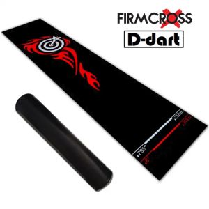 FIRMCROSS Dartboard Mat Carpet - Poly 02 Professional Standard Size Dart Mat/Carpet with Throw Line Sticker Carpet Papan Dart