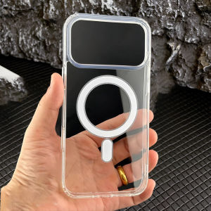 Luxury Clear Magnetic Case For iPhone 17 Air 16E 16 15 14 13 12 Mini 11 Pro XR X XS Max 8 7 Plus Magsafe Wireless Charge Cover