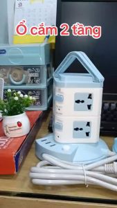 Ổ cắm điện tháp đa năng 2 tầng - 3 tầng - 4 tầng công suất 2500W tích hợp cổng USB