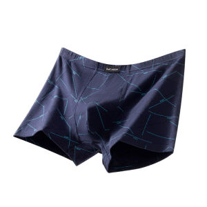 Miiow | Mens Cotton Underwear Breathable Boxer Shorts Pure Cotton Four-Corner Briefs Youth Large Size Comfortable Flat Angle Shorts