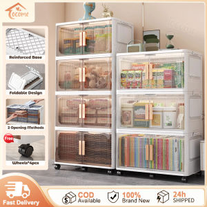 🚀Same Day Delivery🚀6 Layers Storage Cabinet Thickened DrawerHome Living Room Multi-Layer Plastic Snacks Toys Storage Clothes Wardrobes Bookshelf Foldable Storage Cabinet Storage Cabinet Simple Installation Foldable Magnetic Suction Door
