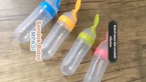 Botol Susu Dot Silikon / Sendok Makan Bayi Silicon