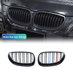 Bộ Body Kit Độ BMW E60 M5 E61 Series 5 2003-2010 Cản Trước Lưới Tản Nhiệt Hình Quả Thận Lưới Capo Lưới Kép Chất Liệu ABS Lưới Tản Nhiệt Thể Thao
