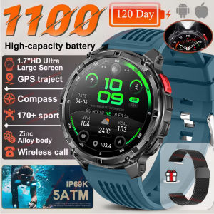 2026 New T-Rex3 Ultra 1100mAh Super Capacity Battery Adult Men Smart Watch 1.7" Large Screen Call 5ATM Waterproof Sports Watches