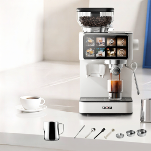 Grinding Integrated Cold and Hot Extraction Semi-Automatic Coffee Machine