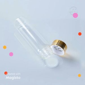 Ống thủy tinh nắp vặn chống tràn đáy bằng đựng saffron đông trùng hạ thảo 3*15cm-