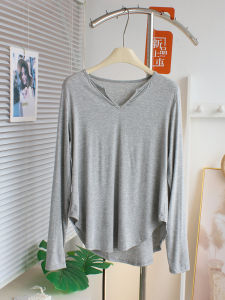 Womens Modal T-shirt Small V-neck Yoga Sun Protection Dance Top Modern Dance Practice Uniform Classical Dance Costume