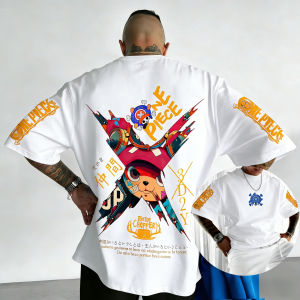 Bandai | ONE PIECE Summer Mens and Womens T-shirt 2026 New Chopper Anime Collaboration Hip Hop Loose Casual Versatile Parent Child Top