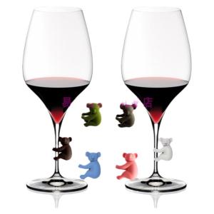 Silicone Wine Glass Markers Animal Home Cups Identification Tags Glass Cup Differentiation Labels Easy to Read Non Slip