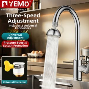 YEMO | Pressurized Rotatable Anti-splash Aerator Faucet Extension
