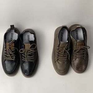 KENXIEX Sepatu Pria Kulit Sepatu Casual Import 112363