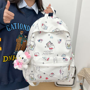 Túi Đeo Vai Đôi Dễ Thương Kitty Cho Nữ Sinh Tiểu Học Và Trung Học Cơ Sở Túi Đeo Vai KT Kitty Nhẹ Cho Sinh Viên Đại Học