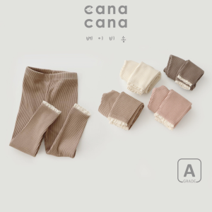 Canacana 6M-4Y Korean Cotton Kids Long Pants Legging Baby Girl Children Budak Seluar Panjang