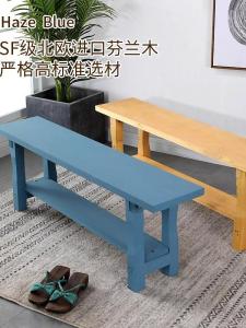Solid Wood Bench Wooden Stool Antiseptic Wood Long Stool Original Wooden Rectangular Wooden For Home Pine Dining Table Stool