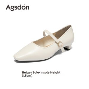 Agsdon | Vintage French Mary Jane Shoes Soft Bottom Commuting