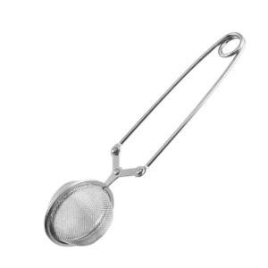 Bộ Lọc Trà Bằng Thép Không Gỉ Có Tay Cầm Lưới Lọc Dụng Cụ Ép Lá Muỗng Lọc Trà Màu Bạc Để Pha Trà
