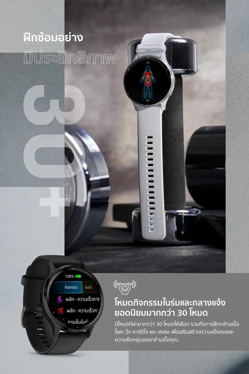 Garmin Venu 3 series นาฬิกาสมาร์ทวอทช์ รับประกันศูนย์ไทย 2 ปี