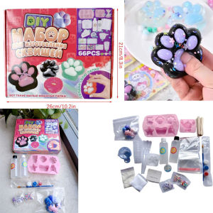 /DIY Taba Squishy Kit Set Liquid Gel Liquid Silicone Squishy Making Kit Perfect Kawaii Taba Squishy Cat Cartoon Characters