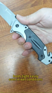 Dao Cắt Gọt Lưỡi Thép Gập Mở Nút Bật Có Khóa