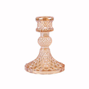 Moda European Vintage Crystal Glass Candle Holders Romantic Ornaments Candle Holder Home Decoration