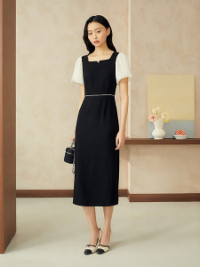 Summer Stylish Elegant Slim Fit Heart-neck Dress