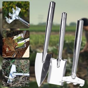 3Pcs Mini Gardening Tool Set Garden Shovel Small Shovel Tool Metal Multifunctional Raise Flowers Rake Metal Head Shovel