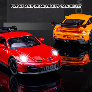 LEO 1:32 Porsche 911 GT3 Diecast Alloy Toy Car Model Trucks For Kids Toys Vehicles Hobbies Collection