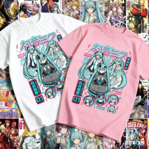 Bandai | Adult and Childrens Hatsune Miku Multi-form Character Collage Pure Cotton Subculture Personalized T-shirt