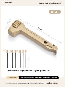 The Primitive | Multifunctional Camping Tool Tent Hammer