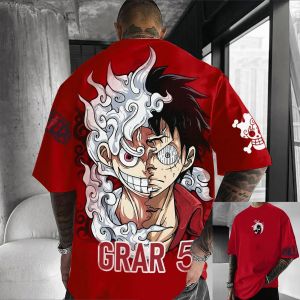 Bandai | ONE PIECE Japan Harajuku T-shirt Mens and Womens Summer New Anime Printed Street Hip Hop Casual Loose Parent Child Top