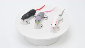Goture | 15.5g Mouse Minnow Lure Artificial Rat Bait Vivid Plastic Mice Fishing Bait Floating Wobbler Crankbaits Pike Fishing Supplies