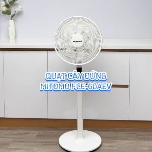Quạt đứng điện tử có điều khiển từ xa hẹn giờ Mitomo FCE-60 công suất 60W động cơ dây đồng - Bảo hành 2 năm