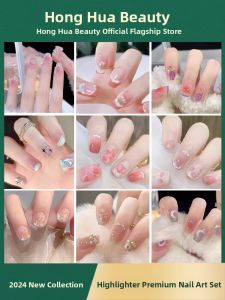 GANGHOU | Beautiful Nail Stickers for Girls 10 Years Old 2024 New Years Edition