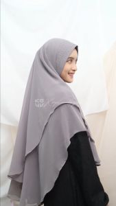 Koyu Hijab Instan Khimar Armani Premium Aurum