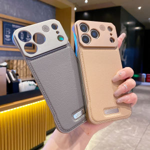 Aromatherapy Frameless Leather Phone Case for iPhone 17 Air 16 E 15 14 Plus 13 12 11 Pro Max for Magsafe Magnetic Business Cover