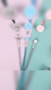 Cat Funny Stick Cat Wand Teaser Stick Rabbit Fur with Small Bell Toy 30cm